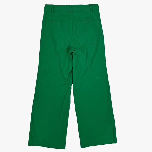 J.CREW High-Rise Wide-Leg Cropped Pant 25 Dublin Green NWD B90 - Picture 3 of 7